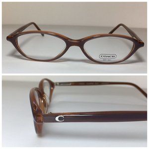 Coach Lavender/Brown Oval Kids Glasses